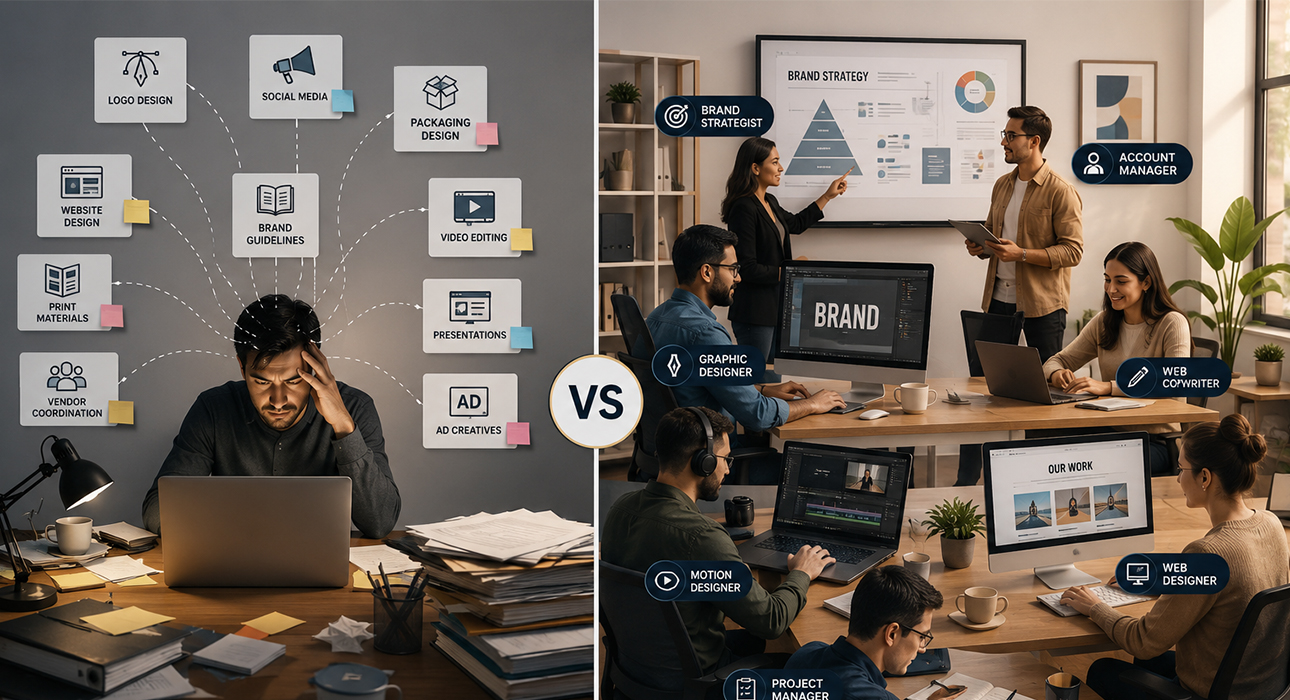 The In-House Trap: Cheaper on Paper, Costly in Reality: What Happens When You Replace an Agency With One Designer