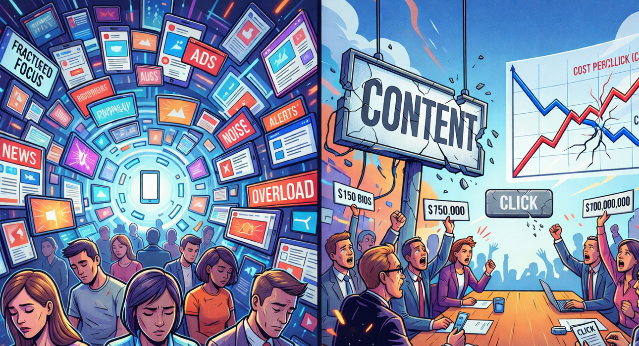 Attention Economy is Broken: Why More Content ≠ More Growth Anymore